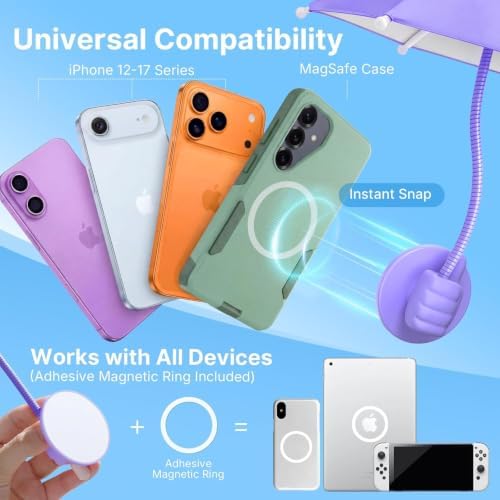 Phone Umbrella for Sun Shade Magnetic Thumbs Up Anti-Glare Umbrella - Image 5