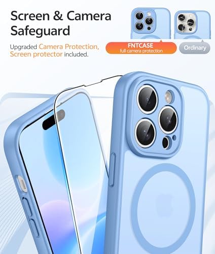 FNTCASE for iPhone 14 Pro Max Case, Fit for Magsafe, Glass Screen Protector - Image 4