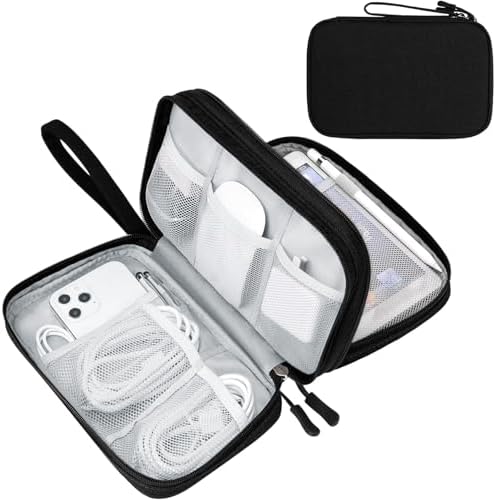 FYY Electronic Organizer, Travel Tech Pouch Bag, Large, Black by FYY
