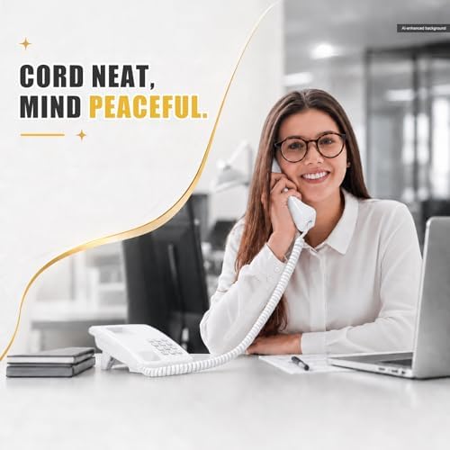Comtrue Phone Cords for Landline, 2-Pack, Telephone Handset Cords - Image 6