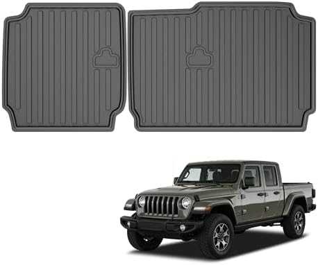 AOMSAZTO Rear Seat Back Cover Backrest Protector for Jeep Gladiator JT 2020-2025 2026 with Seatback Mat fit 2026 Gladiator Accessories 2 Pieces-with Folding Lip by AOMSAZTO