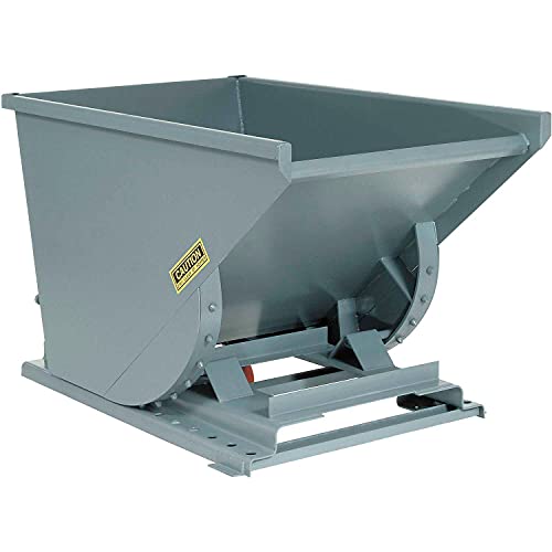 Global Industrial 2 Cu Yd Gray Medium Duty Self Dumping Forklift Hopper - Image 2
