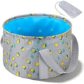 Foldable Bucket for Soaking Feet, Portable Foot Bath Tub Spa Basin Grey Footbath Bucket for Travel Home Pedicure Outdoor Camping/Wash Face Vegetables Fruits(Grey) by Unknown