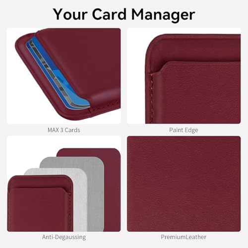 Magnetic Wallet Cell Phone Card Holder for Phone Case with Mag-Safe - Image 3