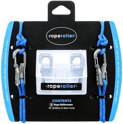 Roperoller Original Rope Tensioner with Reflective Cord & Case, 6 Pack by Rollercam%C2%AE