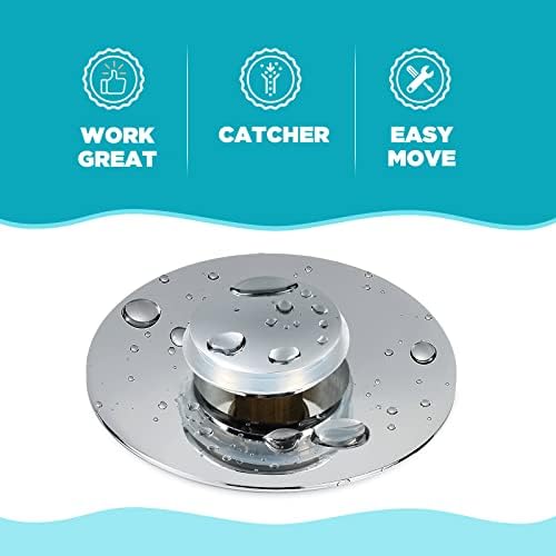 Bathroom Sink Stopper, for 1.1-1.5 Inch Bullet Core Push Type Basin Pop Up Drain Filter, Sink Drain Strainer - Image 5
