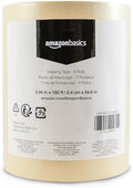 Amazon Basics Masking Tape for Light Duty Applications, Labeling, Easy Removal, Tears by Hand, 0.94" x 180', Beige, 6 Rolls by AmazonBasics