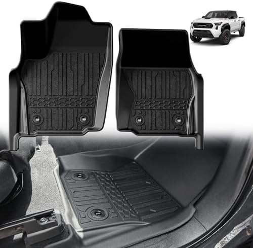 TripleAliners for Tacoma 2024+ Floor Mats Double/Access Cab, Auto Trans by TripleAliners