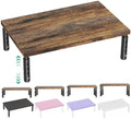 OPNICE Adjustable Monitor Stand Riser for Desk, Wood Computer & Laptop Stand, Desk Organizers and Accessories, Office Desk Accessories & Workspace Organizer for Home Office Supplies, Brown by OPNICE