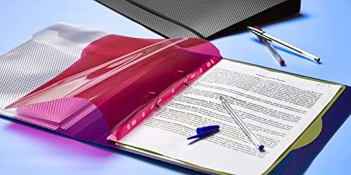 Veloflex 1141450 Diamond Ring Binder DIN 210 x 297 mm, Combi Mechanism Work Folder Black - Image 3