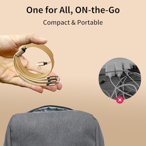 USB C Multi Charging Cable, 3 in 1 Charging Cords for Multiple Devices - Image 4