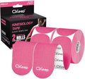 CKeep Kinesiology Tape precut Strips, 40 Count Elastic k Tape, Pink by Createabetterworldwiththegreateststrength