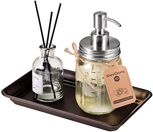 SheeChung Metal Vanity Tray, Bathroom Counter Storage Tray, Bronze 2 Pack - Image 3