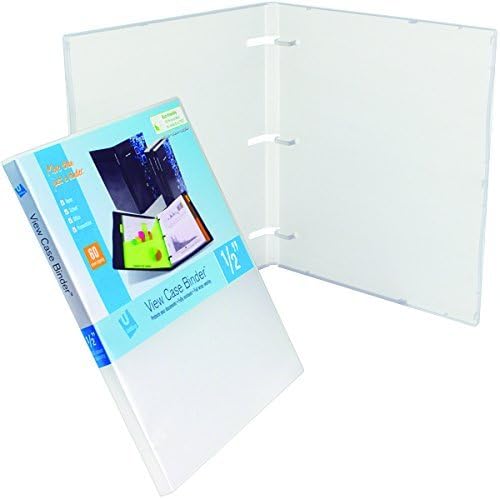 UniKeep 3 Ring View Binder - Binder Case is Fully Enclosed - Available in White, Clear, or Black and in Different Spine Sizes (Pack of 3, Clear, 0.5 Inch) - Image 7