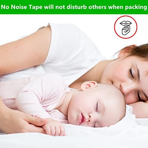 2-Pack No Noise Brown Packing Tape with Dispenser,2.7mil x 1.88" x 55Yds Heavy Duty Noiseless Packing Tape,Tan Packaging Tape for Shipping, Industrial Grade Moving Tape for Boxes COSIMIXO - Image 5