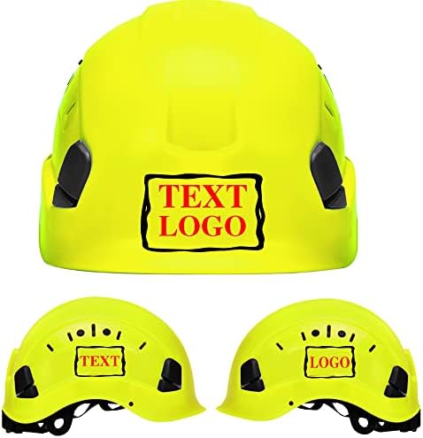Customized Safety Hard Hat Construction Work Safety Helmet Adjustable Ratchet Suspension Full Brim with Abs Shell Construction hat by YOWESHOP