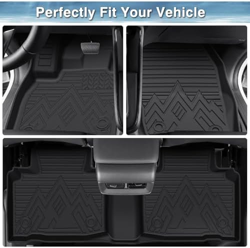 Mixsuper Floor Mat & Cargo Liner for Ford Edge (5 Seats) 2015-2026 - Image 3