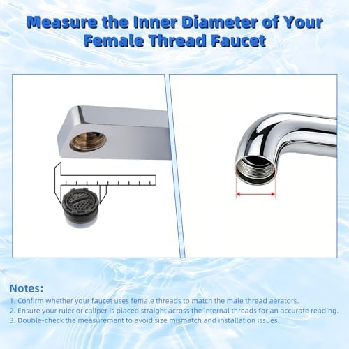 Hibbent 24 Pcs Faucet Aerator with 6 Pcs Aerator Key Removal Wrench Tool - Image 4