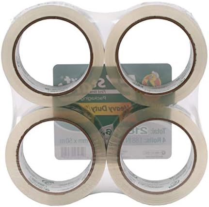 Duck Brand EZ Start Packing Tape Refill, 4 Rolls, 1.88 Inch x 54.6 Yard, Clear (280068) - Image 5