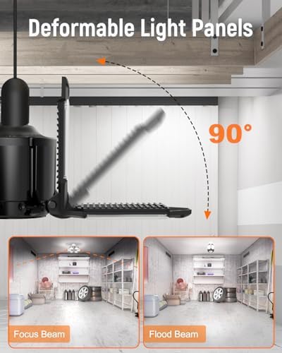 Adiding LED Garage Light, 10000LM 6500K Ultra Brighter Basement Lights - Image 4