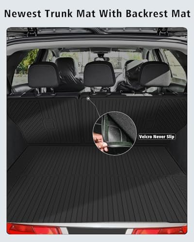 Floor Mats & Cargo Mat with Backrest Mat for Hyundai Tucson 2022-2026 Fuel - Image 6