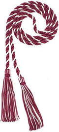 Tassel Depot Graduation Honor Cord - Maroon/Natural - Every School Color Available - Made In Usa by TasselDepot
