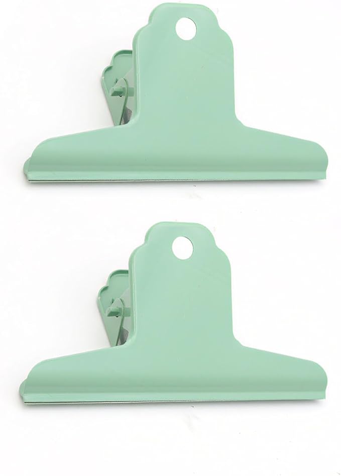 2PCS Extra Large Binder Clips Metal Bulldog Clips Large Paper Clamps Holder by SEEKRARE