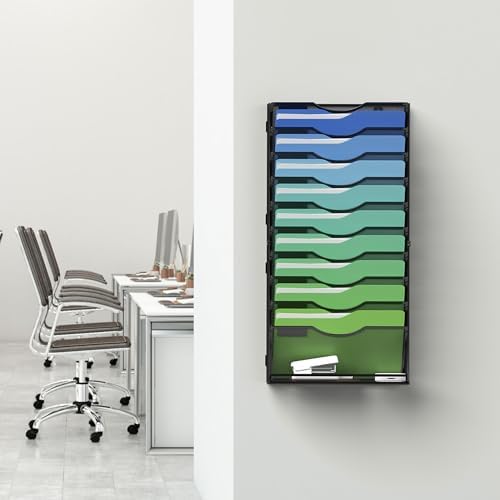 Kuntine.B Wall File Organizer Office Hanging Magazine Holder Wall File Organizer for Office Home - Image 6