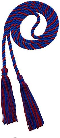 Tassel Depot Graduation Honor Cord - Royal/Red - Every School Color Available - Made In Usa by TasselDepot