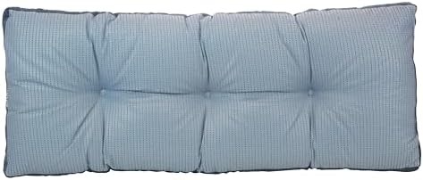 Klear Vu The Gripper Non-Slip Tufted Bench Cushion for Indoor Furniture, Assembled in USA, Entryway Storage, Bay Window, Corner Nook or Piano Seat, 43 Inches, Chenille Saphire - Image 3