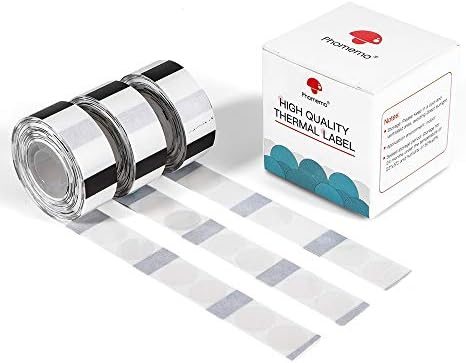 Phomemo D30 Labels,Transparent Circle 1/2" X 1" (14mm X 28mm) by Phomemo