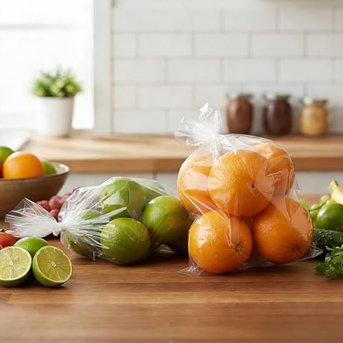 Yotelab Clear Plastic Flat Open Poly Bags for Packaging, 9x14 In, 50Pcs - Image 3