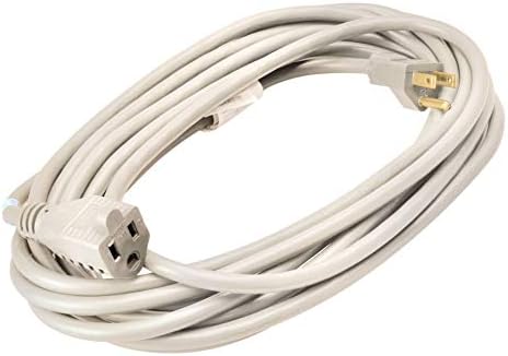 Southwire Outdoor Extension Cord - Light Duty Landscape & Patio Power Cable for Outdoor Use - Weather Resistant Vinyl Jacket - Neutral White Finish - 16/3 Gauge - 20-Foot by Woods