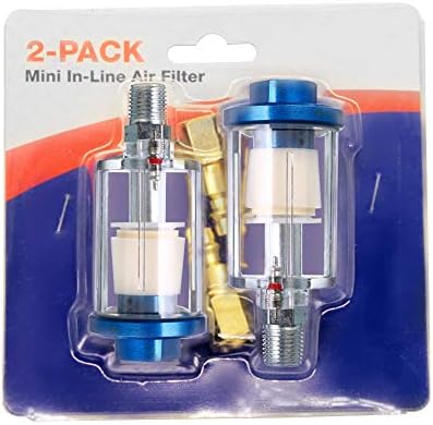 beduan Water Oil Separator Filter, 1/4" NPT Male and Female Thread Spray Gun Filters Air Line Compressor Fitting （Pack of 2） - Image 6