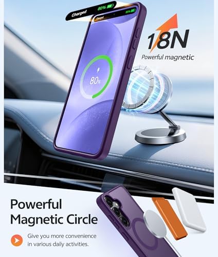 FNTCASE for Samsung Galaxy S25/S24 Case, Fit for Magsafe, Screen Protector - Image 3