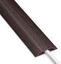 Cord Covers for Wires on Floor 6FT, LZEOY Cord Cover Floor, Wood Black Floor Cable Management, Cable Protector Prevent Cable Trips Floor Cable Covers for Cords, Cable Cavity: 0.47" (W) x 0.24" (H) by LZEOY