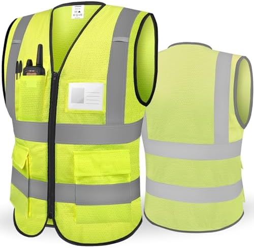 TICONN High Visibility Reflective Safety Vest for Men & Women, ANSI Class 2 by TICONN