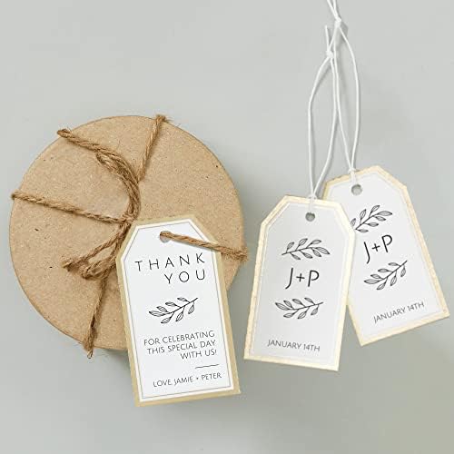 Avery Tags with Metallic Gold Borders and Strings, 2" x 3.5", 40 Total, Laser/Inkjet Printable Tags (3326) - Image 2