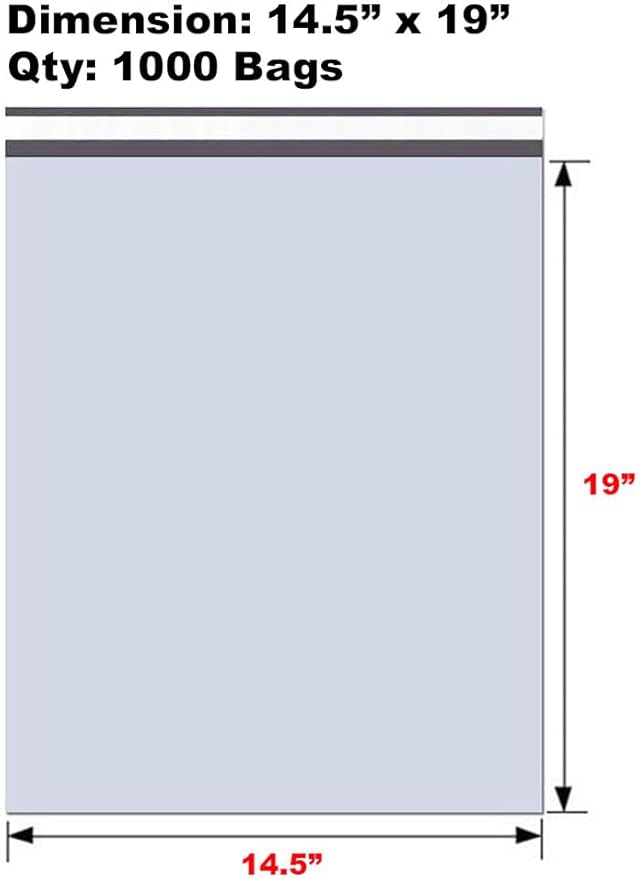 iMBAPrice Poly Mailers 14.5x19 Inch, Strong Self-Seal Adhesive Envelopes - Image 2