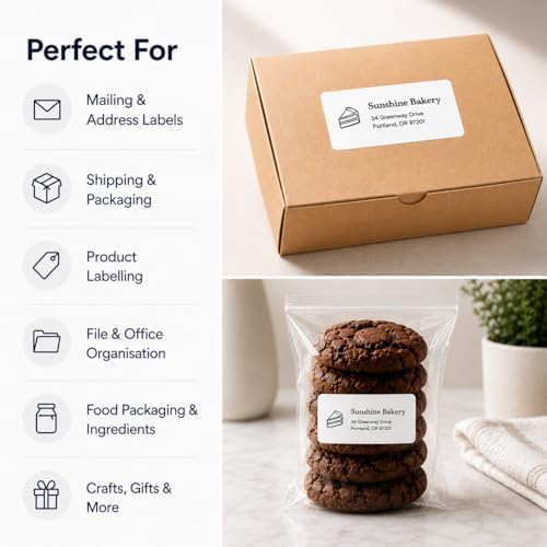 2" x 4" Labels for Printer, Printable Mailing Address Stickers - 300 Pieces - Image 4