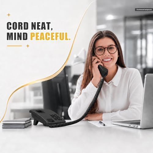 Comtrue Phone Cords for Landline, 2-Pack, Telephone Handset Cords - Image 7