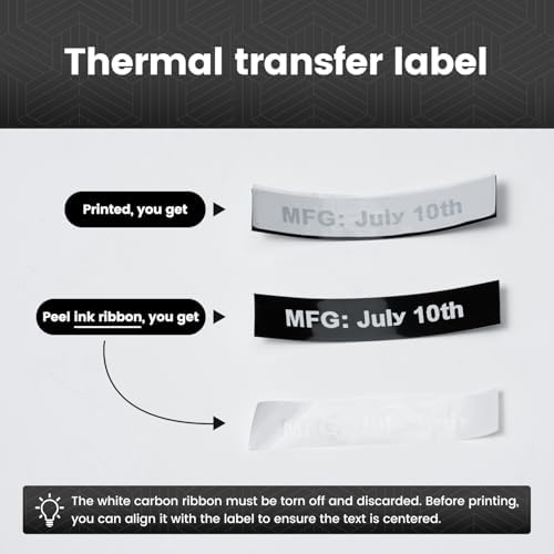 12mm White on Black Tape Compatible with DYMO LetraTag Label Maker Refills - Image 5