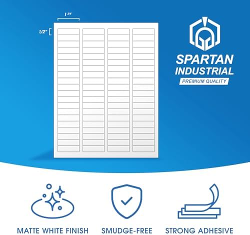 1.75" X 0.5" Matte White Return Address Labels (250 Sheets, 20000 Stickers) - Image 2