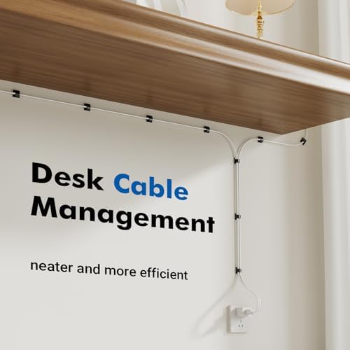120Pcs Adhesive Cable Clips, Black Small, Cord Holder, Cord Clips for Dash cam, Ethernet Cable, Christmas Lights, USB, Phone Chargers, The Wall, Desk, nightstand, Car - Image 4