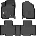 GINOWY-Floor Mats for 2006-2012 Toyota RAV4 Base/Limited/Sport (Only for 5 Seats, Not for 7 Seats & EV), 1st+2nd Row, TPE All Weather Car Floor Mats Custom Fit Rubber Liners for RAV4 Accessories by GINOWY