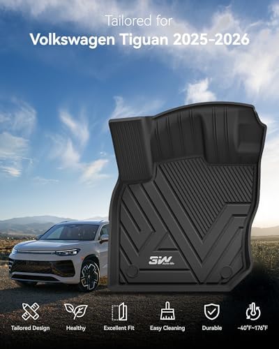 3W Floor Mats Fit for Volkswagen Tiguan 2025-2026 - Image 2