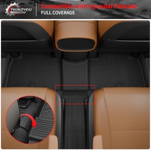 Floor Mats for 2026 Hyundai Palisade Gas 7 Seats Captain Chairs - Image 4