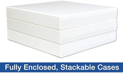 UniKeep 3 Ring View Binder - Binder Case is Fully Enclosed - Available in White, Clear, or Black and in Different Spine Sizes (Pack of 3, White, 1.5 Inch) - Image 2