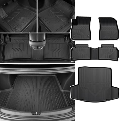 Floor Mats for Chevy Malibu 2016-2025 Gas Only, with Cargo Mat by JOULARISE