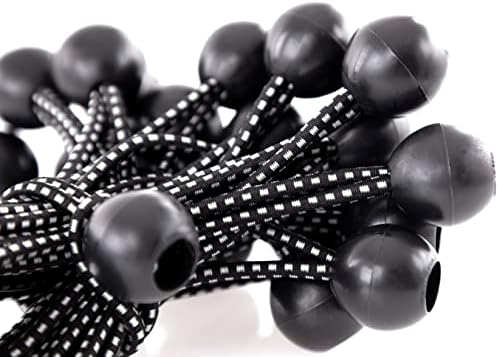 Kotap BB-6B Ball Bungee Cord, Heavy-Duty & Versatile, Indoor & Outdoor, Tarp Tie-Down, Organize & Secure, 6-Inch, Black, 25 Pack - Image 6